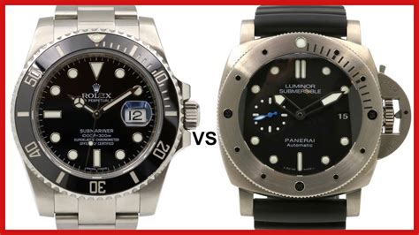 rolex submariner vs panerai luminor|panerai luminor vs rolex.